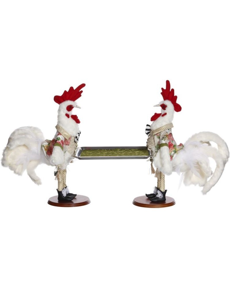 Mark Roberts Two Rooster Serving Platter