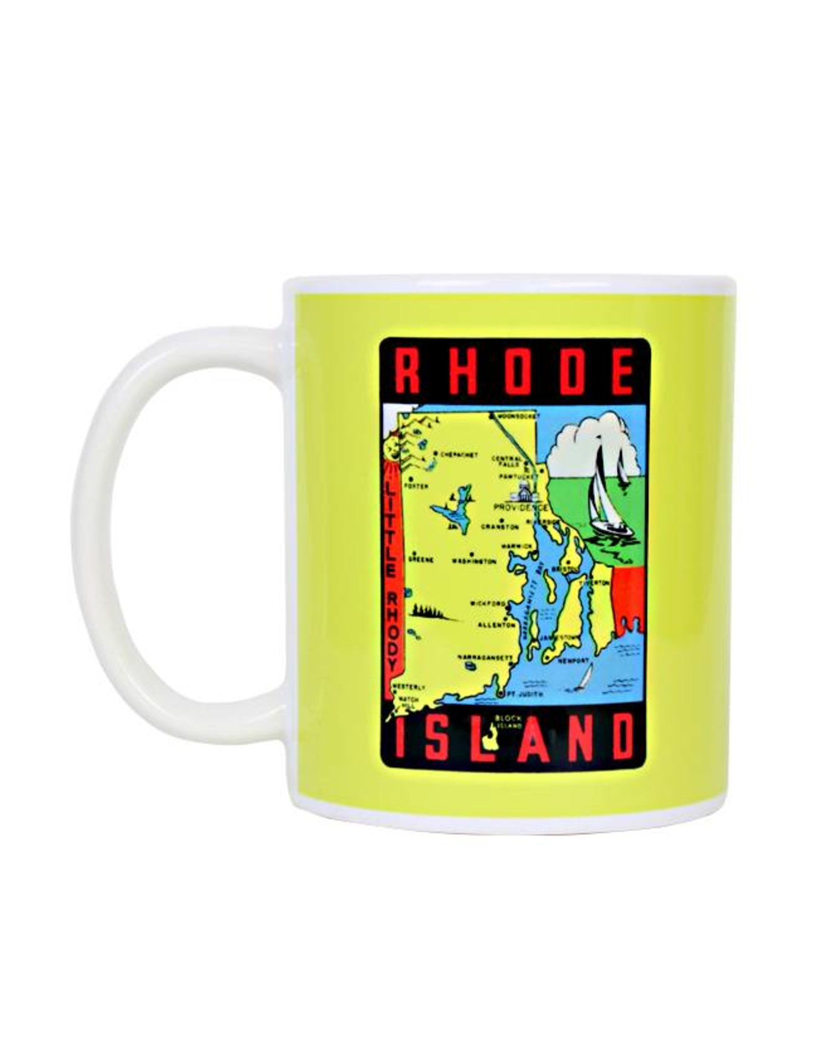 Rhode Island Map Mug