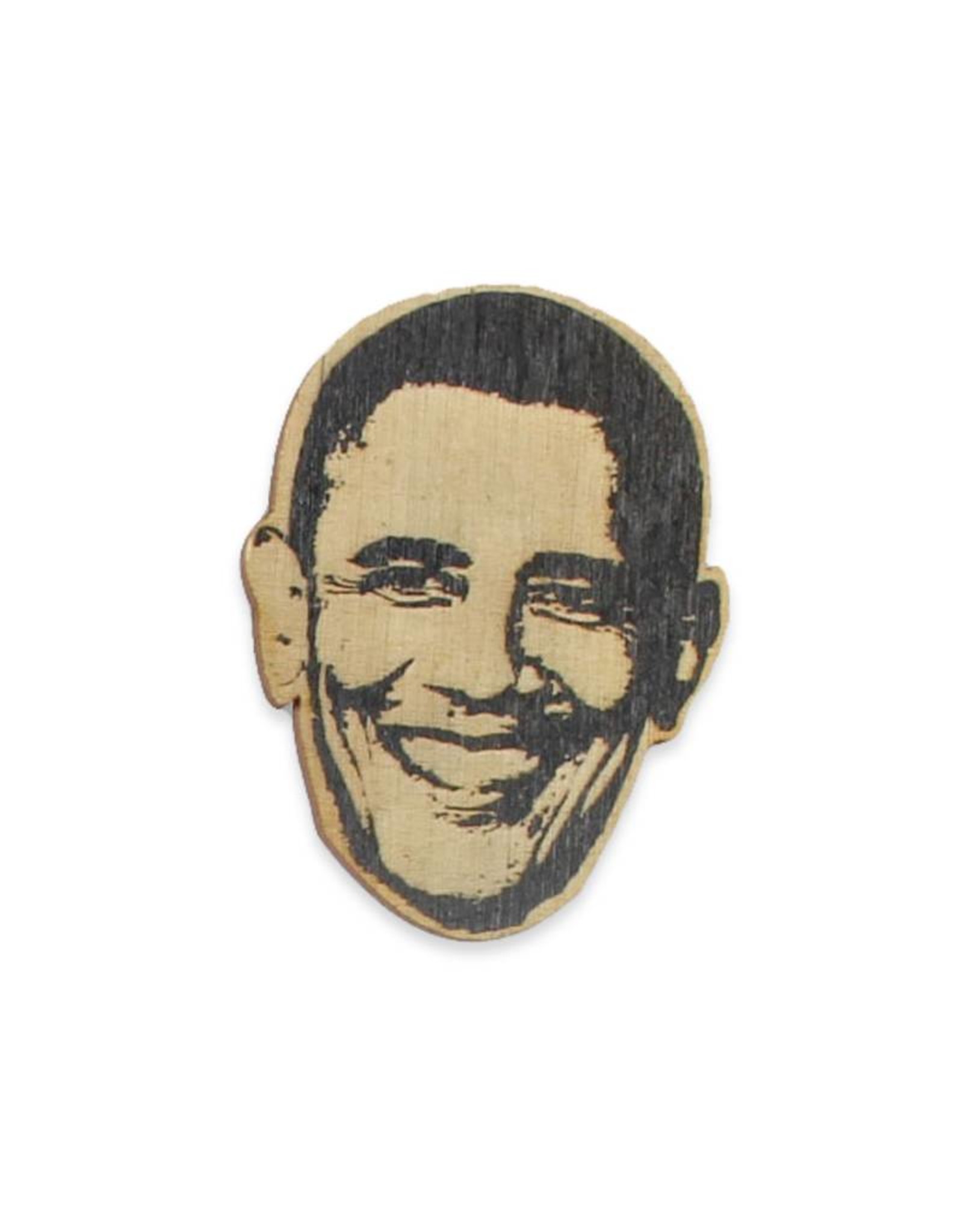 Barack Obama Wooden Pin