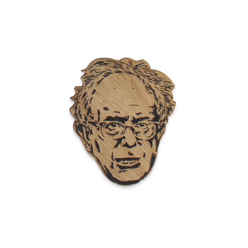 bernie sanders wooden magnet home