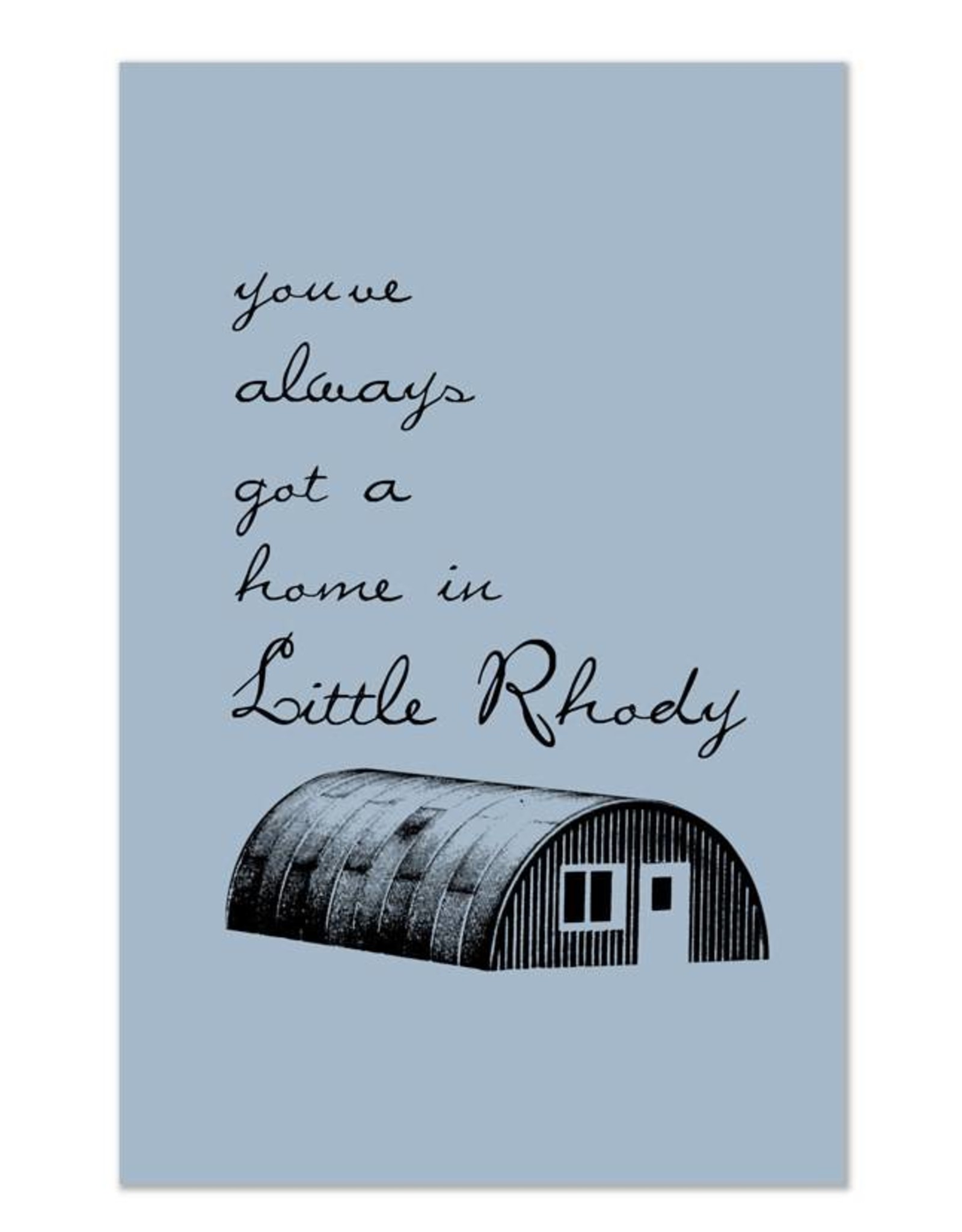 Little Rhody Quonset Hut Greeting Card