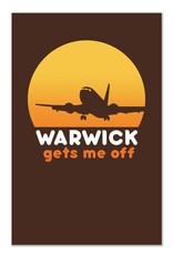 Warwick Gets Me Off Greeting Card