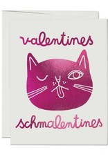 Valentines Schmalentines Cat Greeting Card