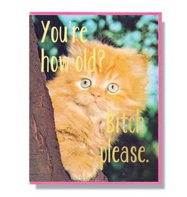 You're How Old? Bitch Please Greeting Card