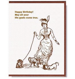 Happy Birthday! Cat Goals Greeting Card