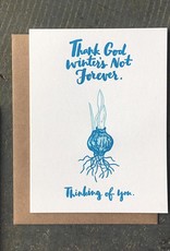 Thank God Winter's Not Forever Greeting Card Boxed Set of 6
