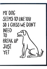 My Dog Likes You Greeting Card My Dog Likes You Greeting Card