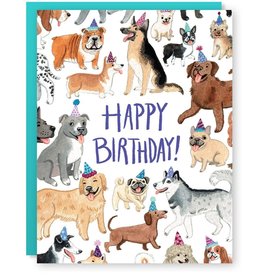 Happy Birthday Dogs Greeting Card