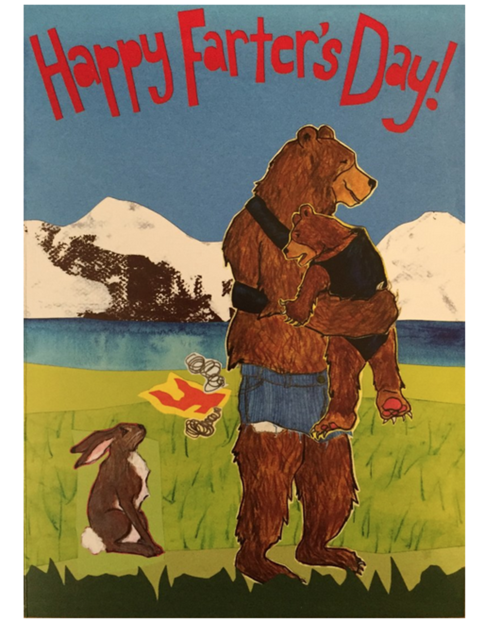 Happy Farter's Day Bears Greeting Card