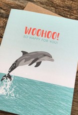 WooHoo! Dolphin Greeting Card