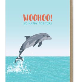 WooHoo! Dolphin Greeting Card