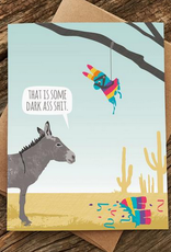 Donkey Pinata Birthday Greeting Card Donkey Pinata Birthday Greeting Card