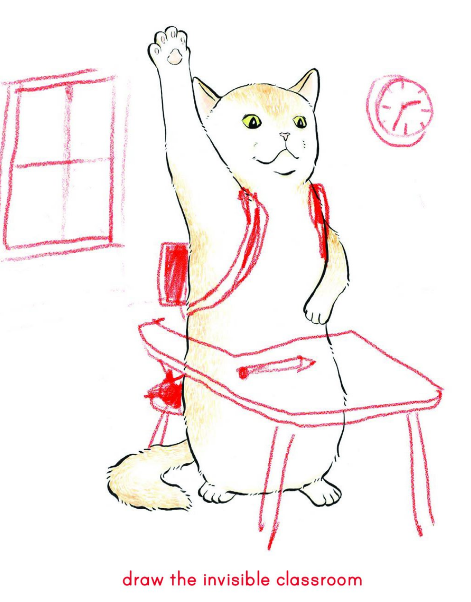 Invisible Cat Activities Coloring Book