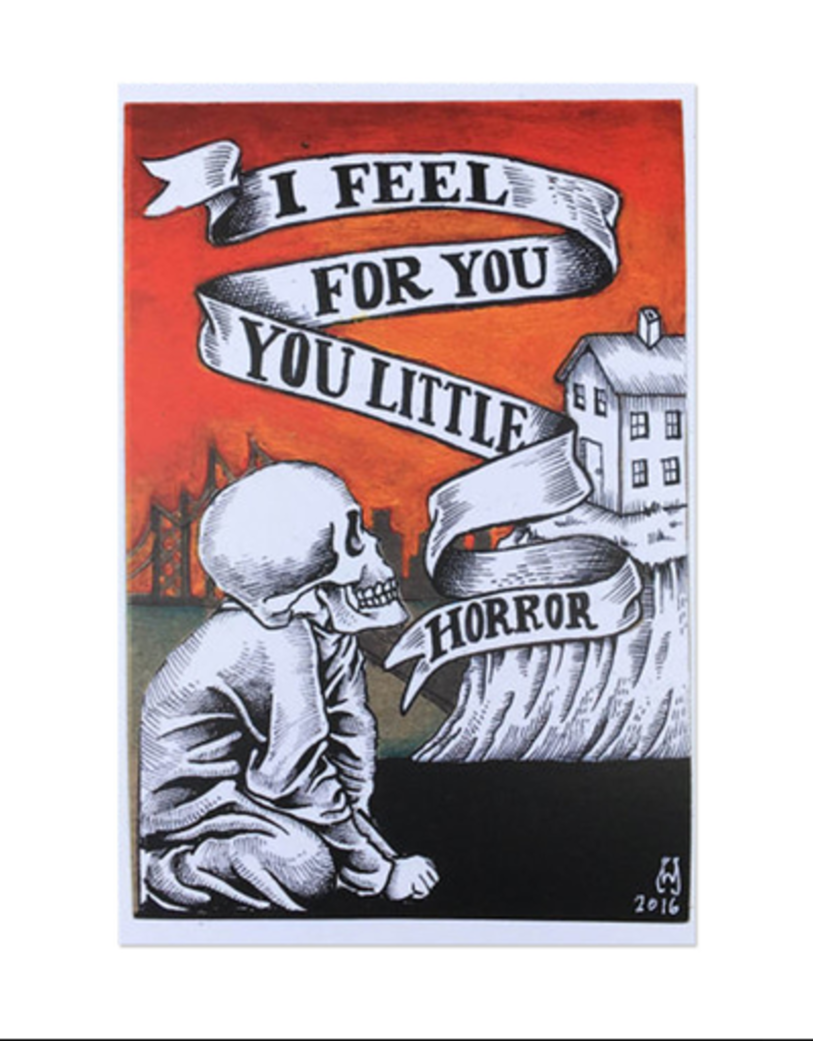I Feel For You Little Horror Postcard