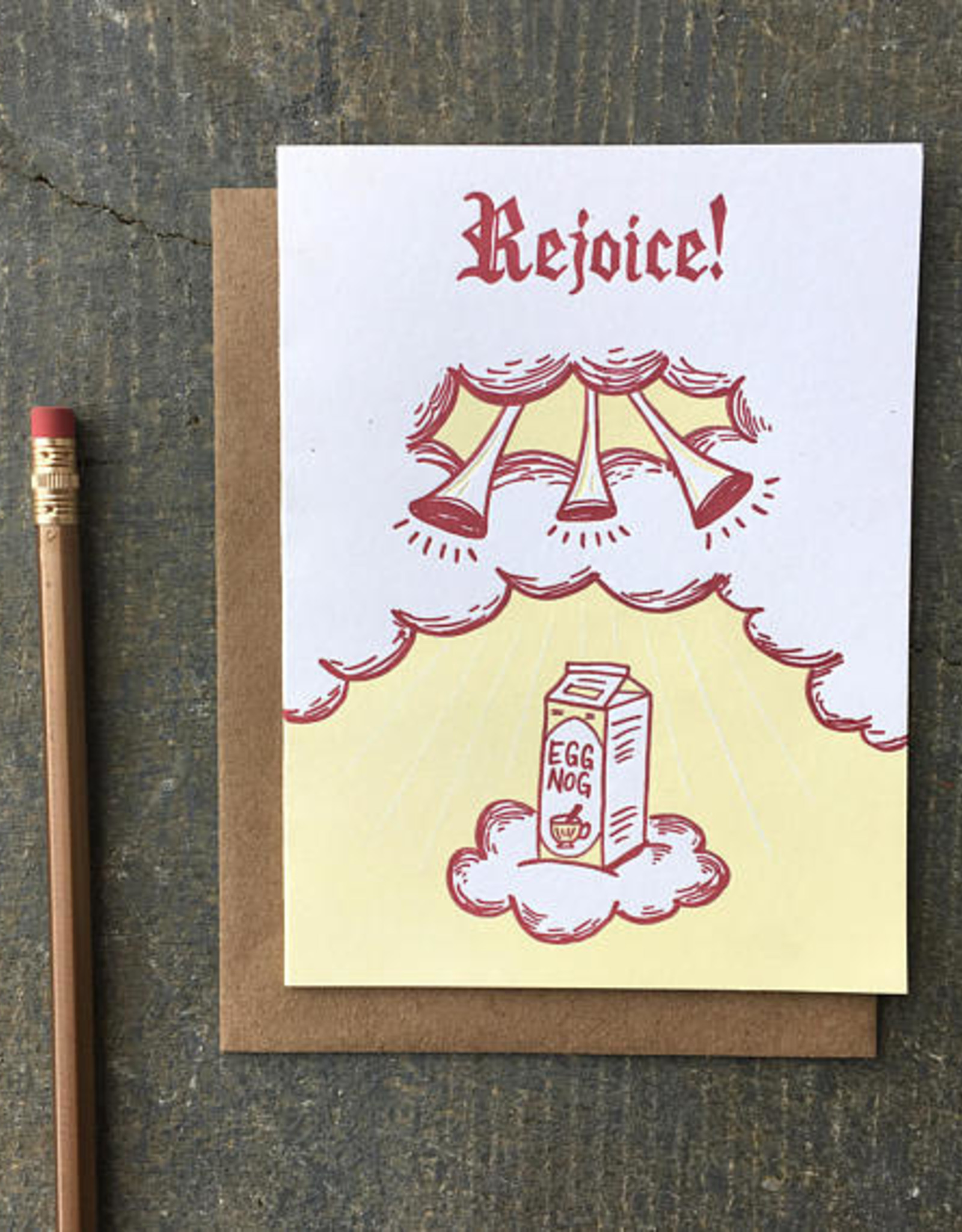 Rejoice! Eggnog Greeting Card