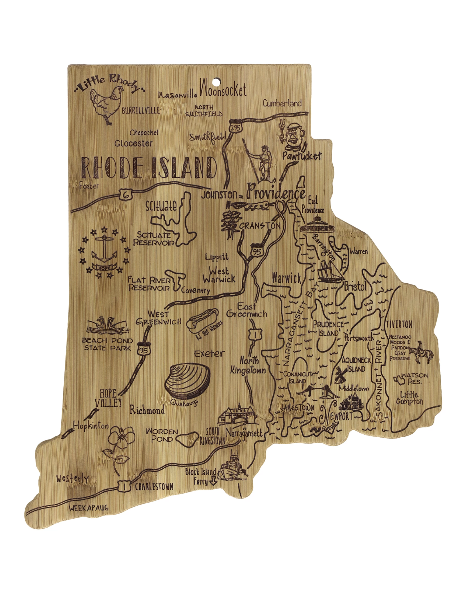 Destination Rhode Island Cutting Board