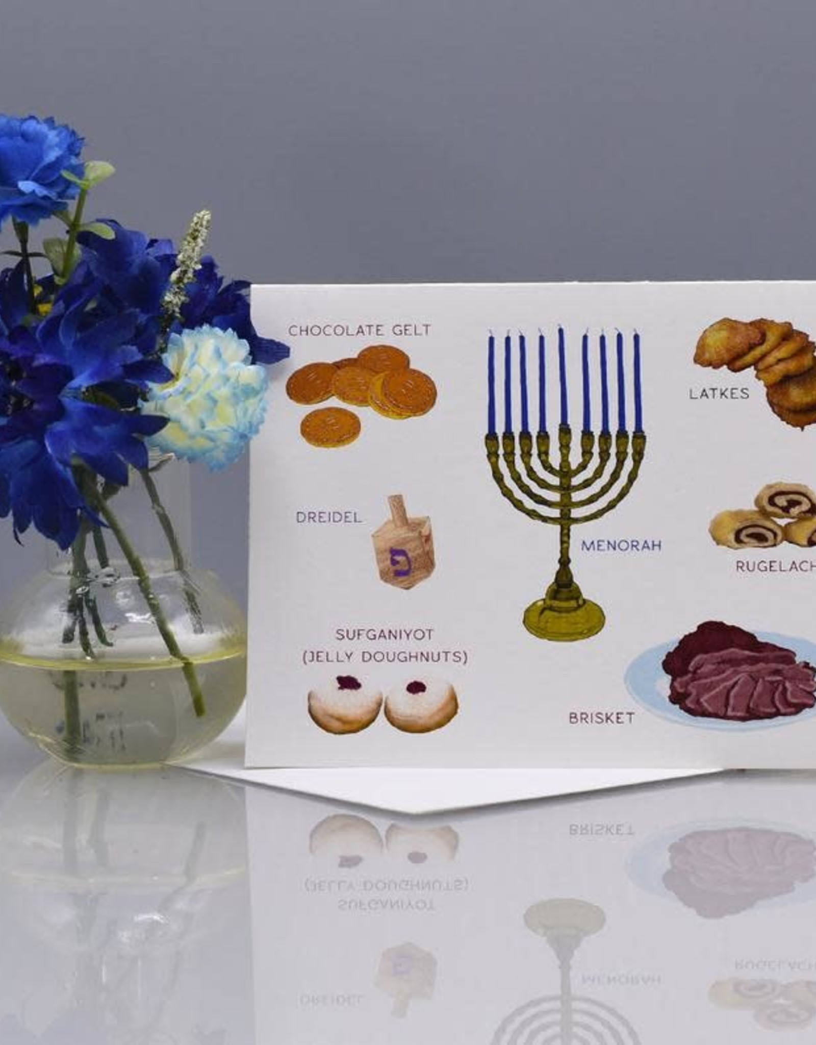 Hanukkah Traditions Greeting Card Home