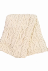 Cable Knit Infinity Scarf (Cream)
