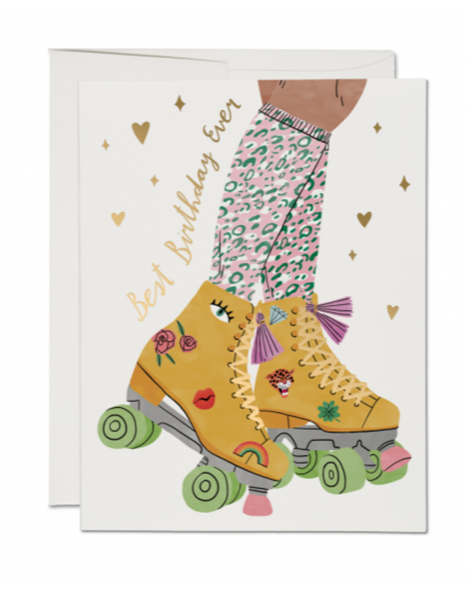Best Birthday Ever Roller Skates Greeting Card