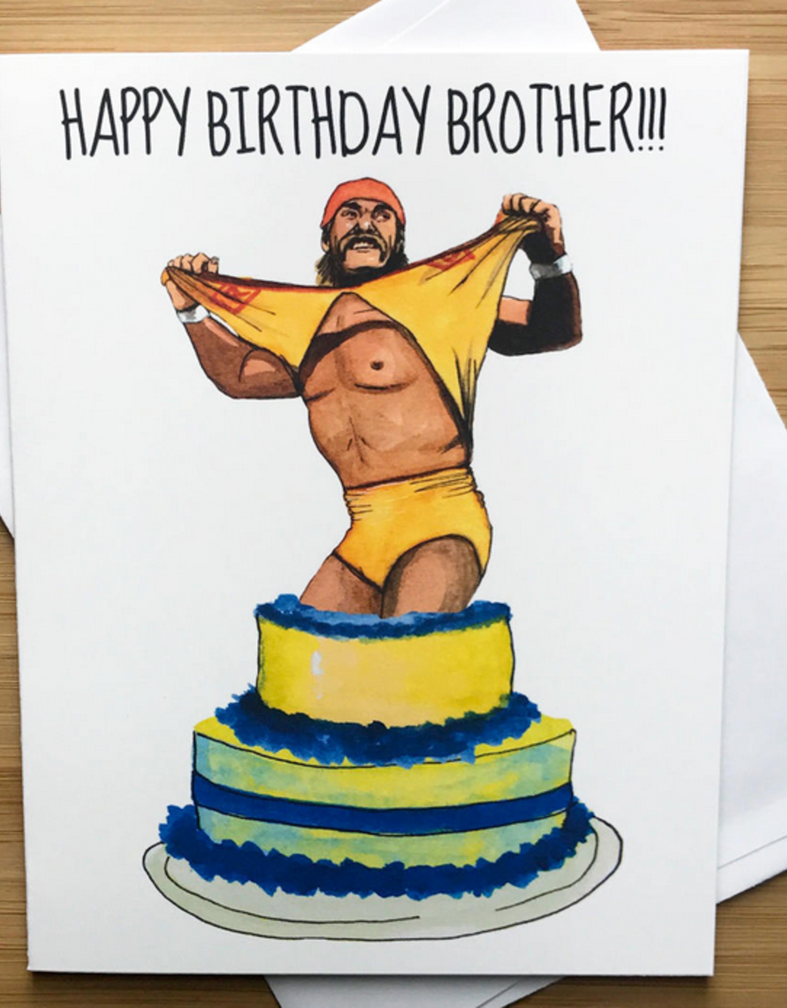 Happy Birthday Brother Hulk Hogan Greeting Card Home.