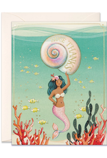 Mermaid Huge Thanks Greeting Card