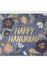 Happy Hanukkah Floral Greeting Card