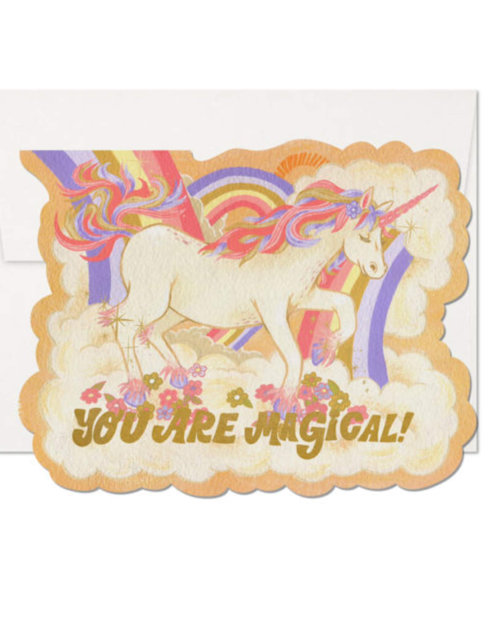 You Are Magical Unicorn Die Cut Greeting Card