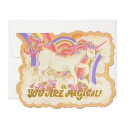 You Are Magical Unicorn Die Cut Greeting Card