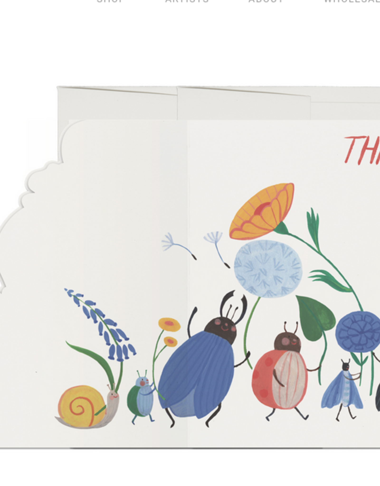 Thank You Bugs Greeting Card