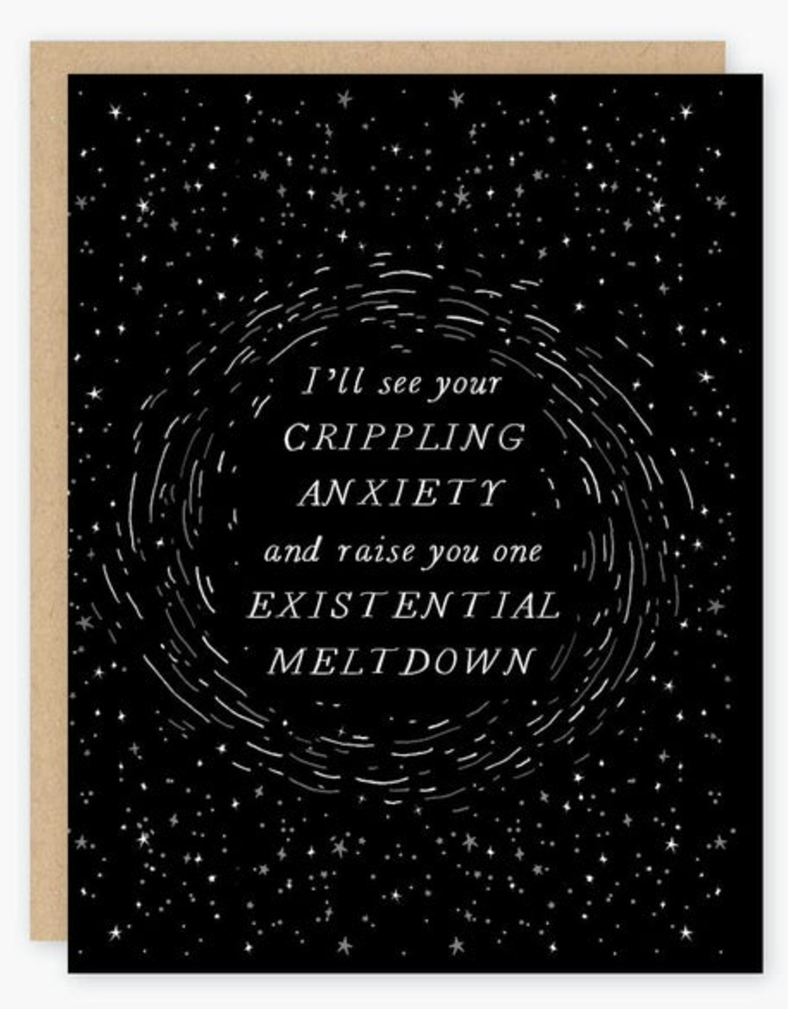 Existential Meltdown Greeting Card