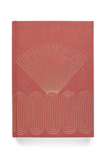Radiant Rays Suede Journal - Terracotta Radiant Rays Suede Journal - Terracotta