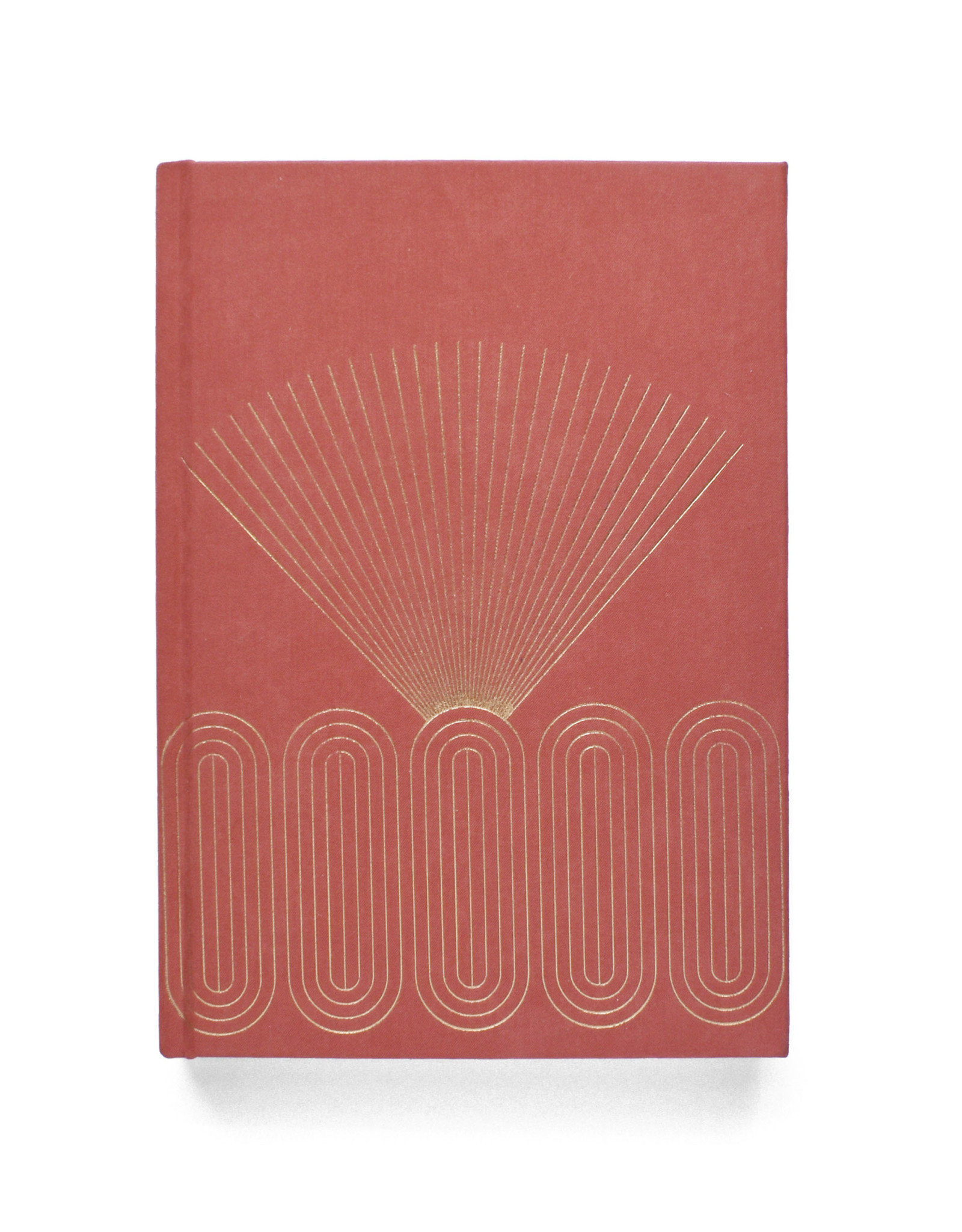 Radiant Rays Suede Journal - Terracotta