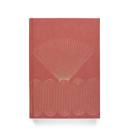 Radiant Rays Suede Journal - Terracotta