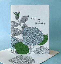 With Love and Sympathy (Hydrangea) Greeting Card
