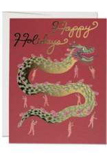 Happy Holidays Chinese Dragon Greeting Card