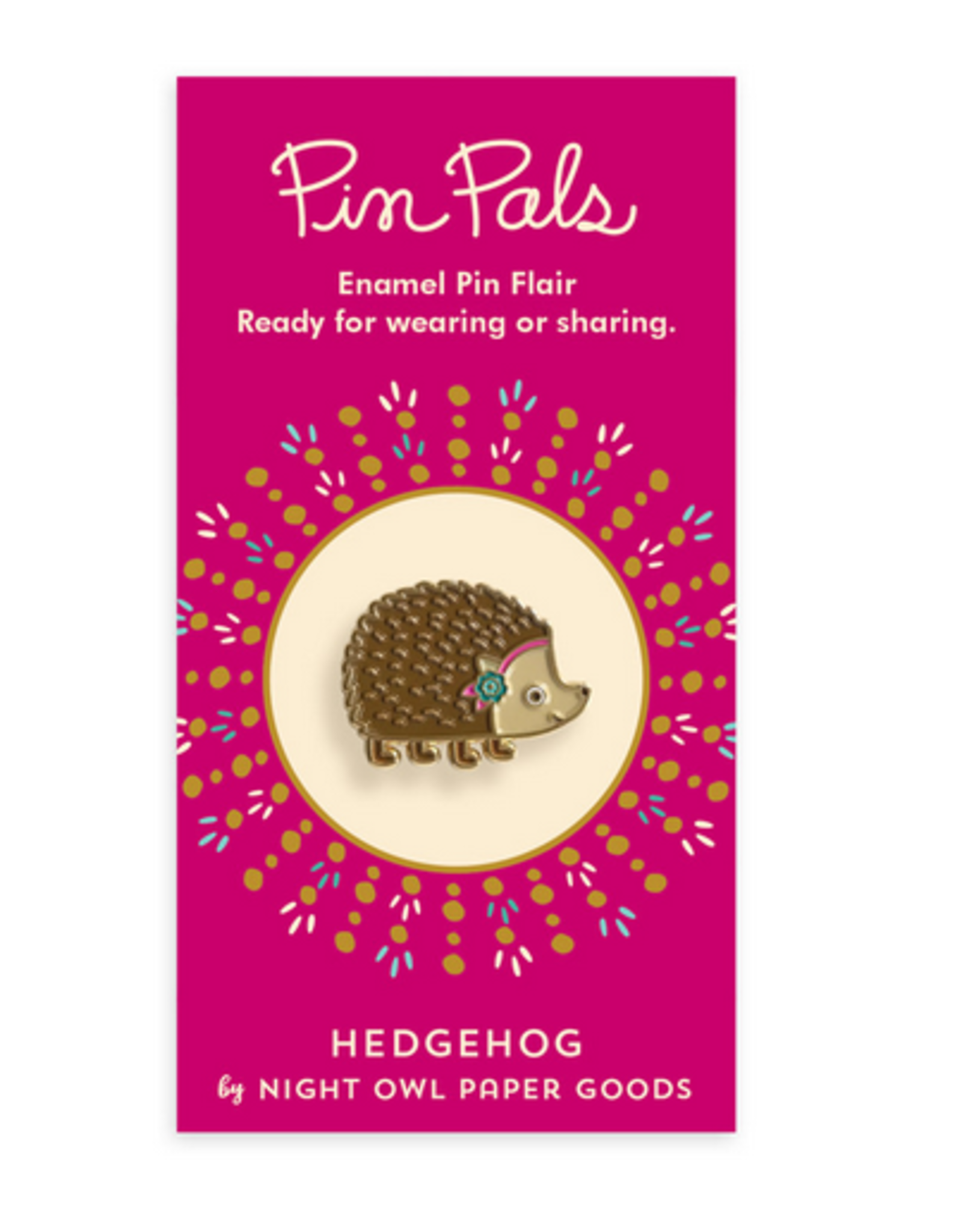 Hedgehog Enamel Pin