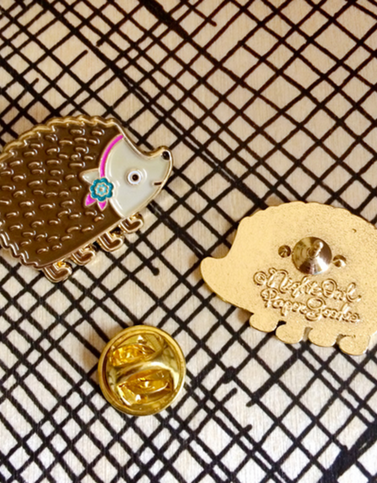 Hedgehog Enamel Pin