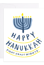 Happy Hanukkah Eight Crazy Nights Greeting Card