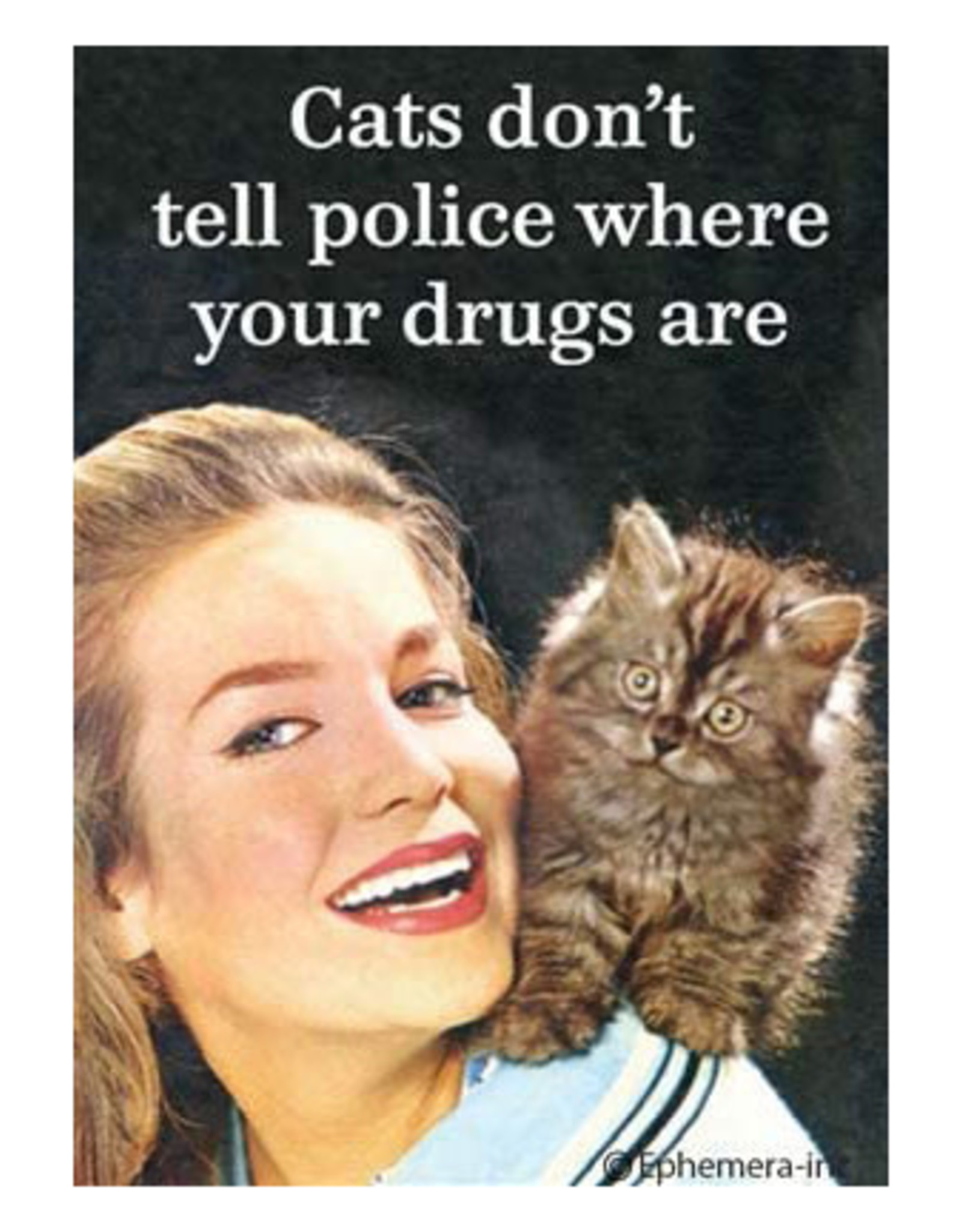 Cats Don't Tell Police Where Your Drugs Are Magnet