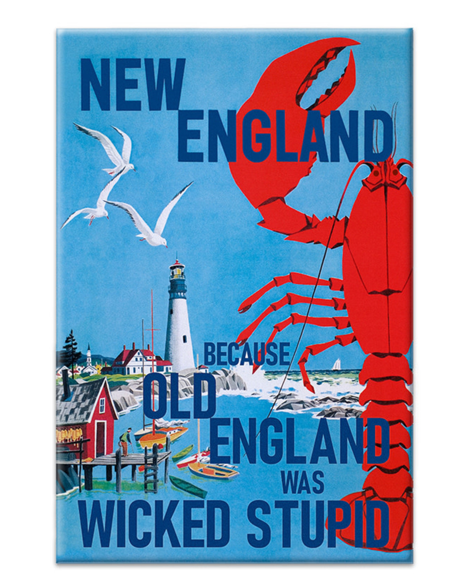New England Old England Magnet