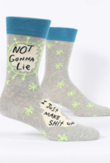 Not Gonna Lie, I Make Shit Up Men's Crew Socks