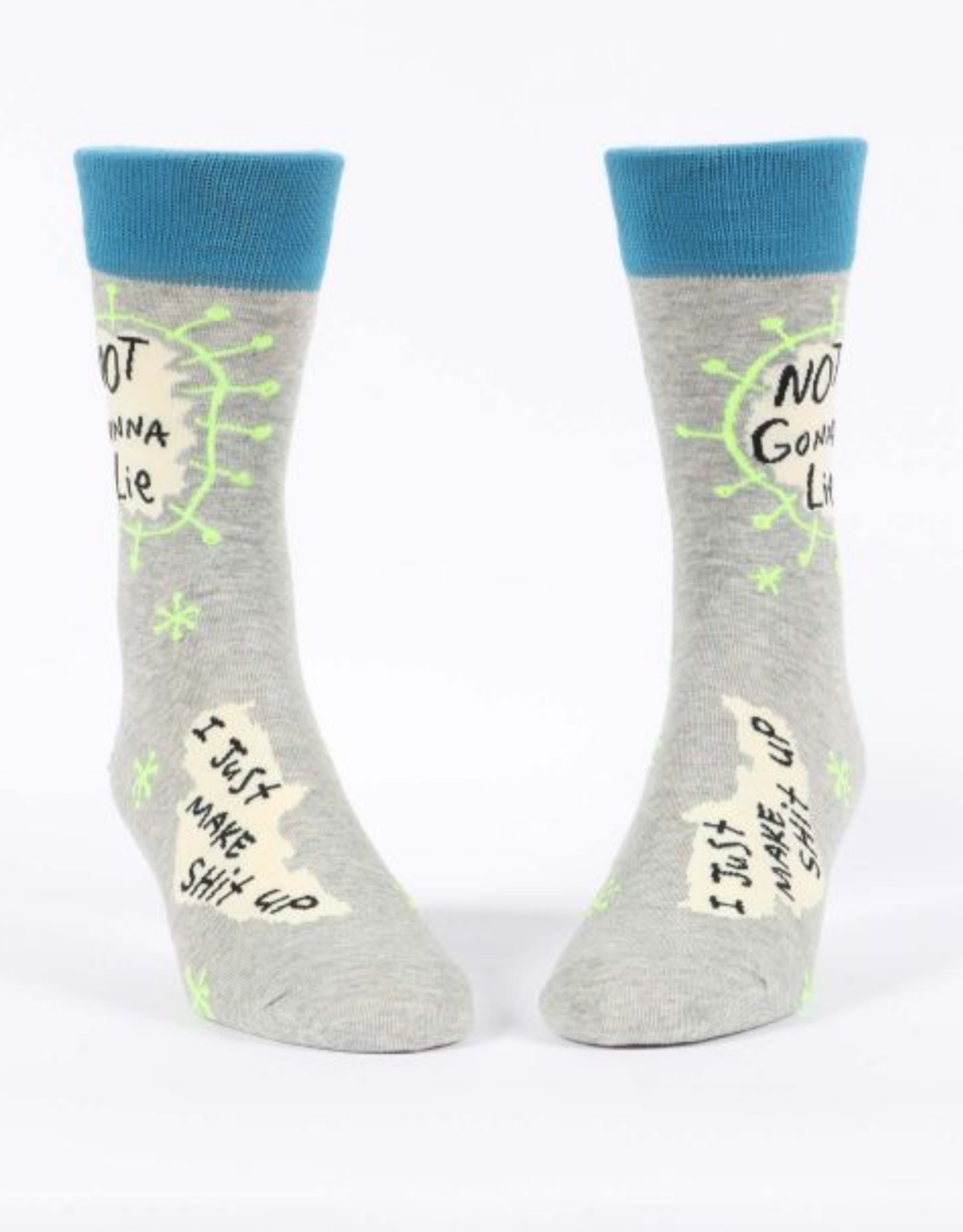 Not Gonna Lie, I Make Shit Up Men's Crew Socks