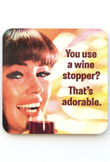 You Use a Wine Stopper? That's Adorable Coaster *