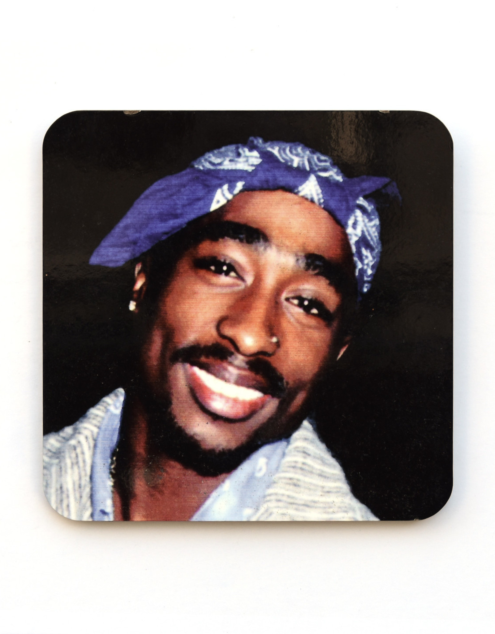 Tupac Blue Bandana Coaster