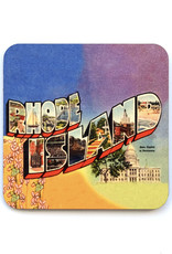 Rhode Island Vintage Blue Coaster