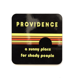 Providence: A Sunny Place for Shady People Black Coaster