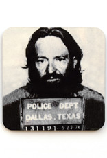 Willie Nelson Mug Shot Coaster