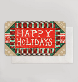 Happy Holidays Bedrock Mini Card