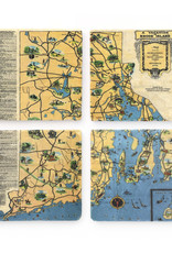 RI Vacation Map Coaster Set