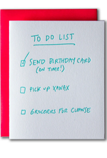 To Do: Happy Birthday Greeting Card